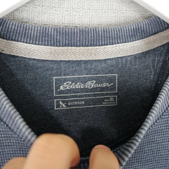 Eddie Bauer Thermal Longsleeve Faded Grey Mens XL - Picture 4 of 8